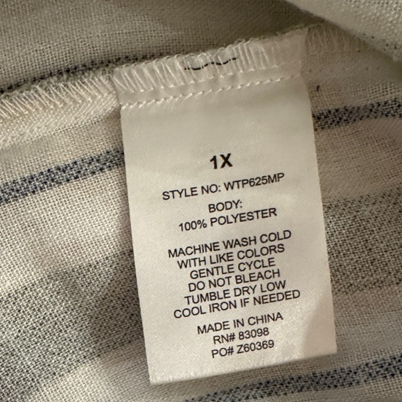 Cavalini Green and White Striped Top - Picture 6 of 6